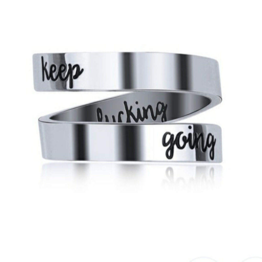 Inspirational unisex ring